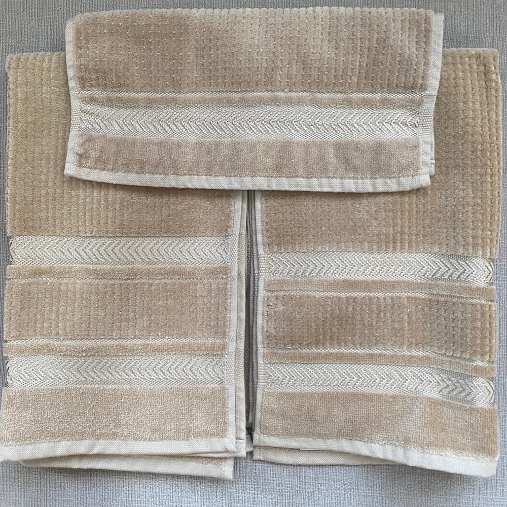 3 piece hand towel set